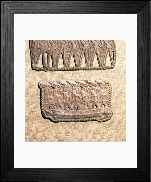 Framed Print : Bronze Plaque from Kama River Tribes, USSR, 3rd century BC-8th century Framed Print : Bronze Plaque from Kama River Tribes, USSR, 3rd century BC-8th century