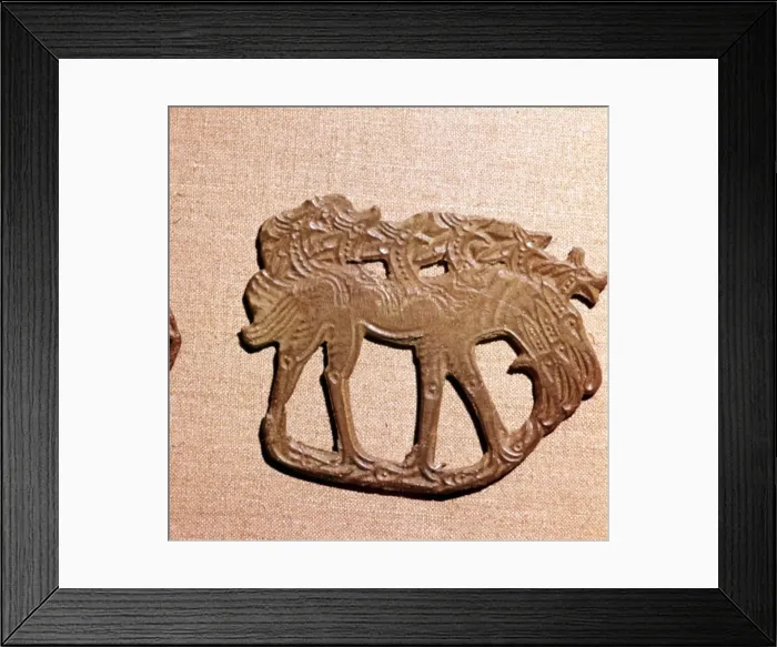 Framed Print : Bronze Plaque, Kama River Tribes Mircaulous Image of Wilde Beast, 3rd century BC-8th century Framed Print : Bronze Plaque, Kama River Tribes Mircaulous Image of Wilde Beast, 3rd century BC-8th century