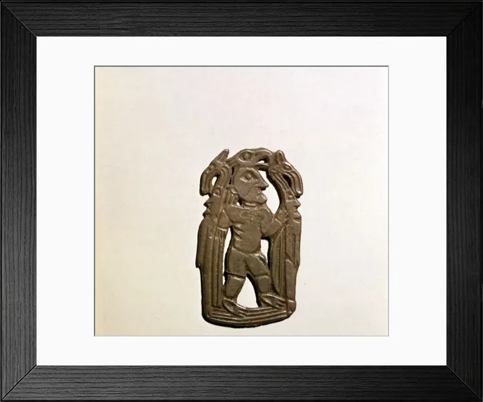 Framed Print : Bronze Plaque, Kama River Tribes, 3rd century BC-8th century Framed Print : Bronze Plaque, Kama River Tribes, 3rd century BC-8th century