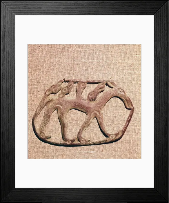 Framed Print : Bronze Plaque, Kama River Tribes Mircaulous Image of Wilde Beast, 3rd century BC-8th century Framed Print : Bronze Plaque, Kama River Tribes Mircaulous Image of Wilde Beast, 3rd century BC-8th century