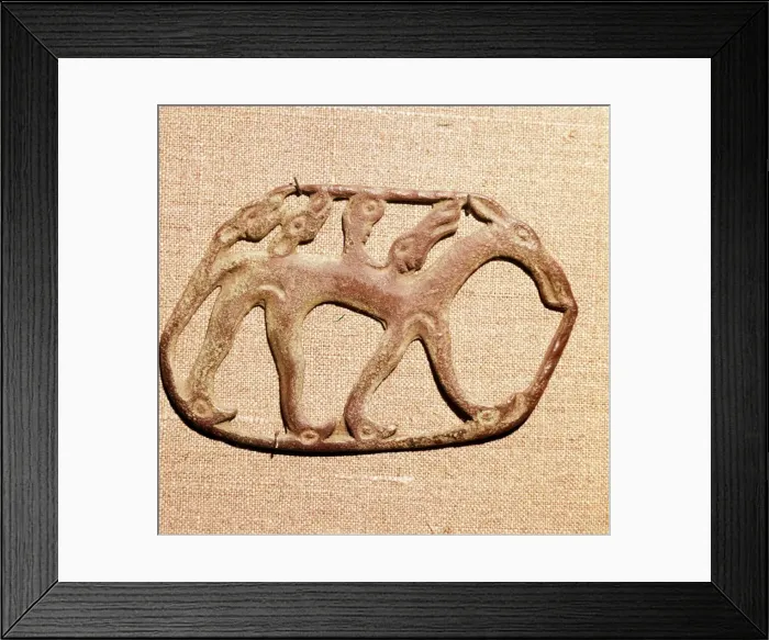 Framed Print : Bronze Plaque, Kama River Tribes Mircaulous Image of Wilde Beast, 3rd century BC-8th century Framed Print : Bronze Plaque, Kama River Tribes Mircaulous Image of Wilde Beast, 3rd century BC-8th century