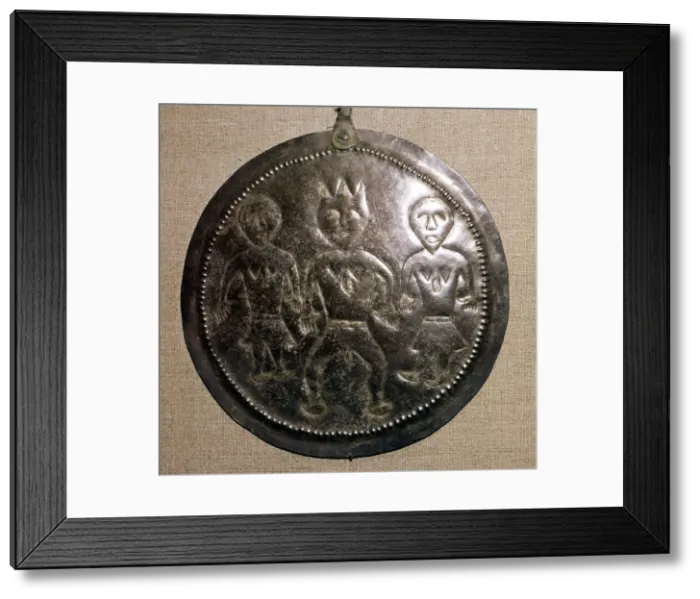 Framed Print : Silver and Gilt Plaque from Kama River region, USSR, 3rd century BC-8th century Framed Print : Silver and Gilt Plaque from Kama River region, USSR, 3rd century BC-8th century
