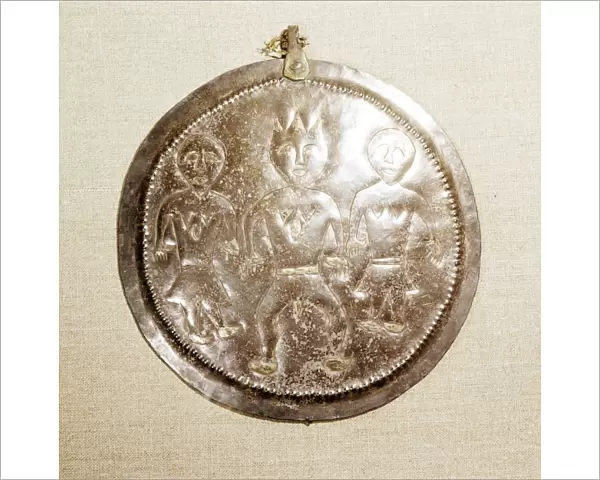 Silver and Gilt Plaque from Kama River region, USSR, 3rd century BC-8th century