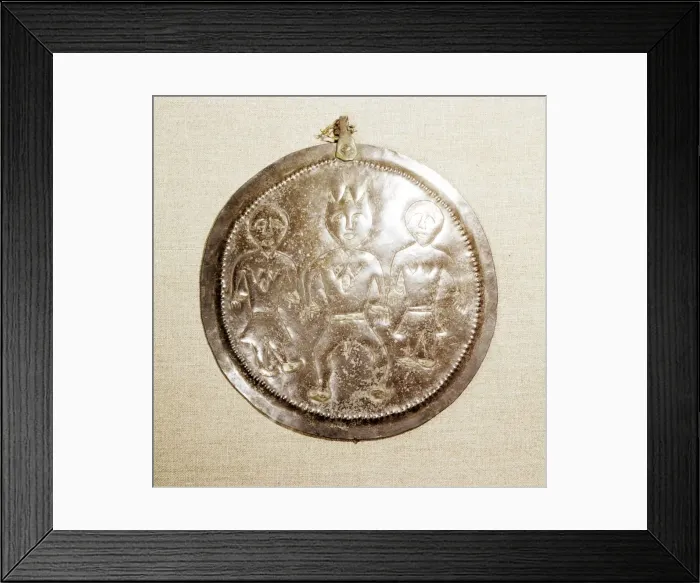Framed Print : Silver and Gilt Plaque from Kama River region, USSR, 3rd century BC-8th century Framed Print : Silver and Gilt Plaque from Kama River region, USSR, 3rd century BC-8th century