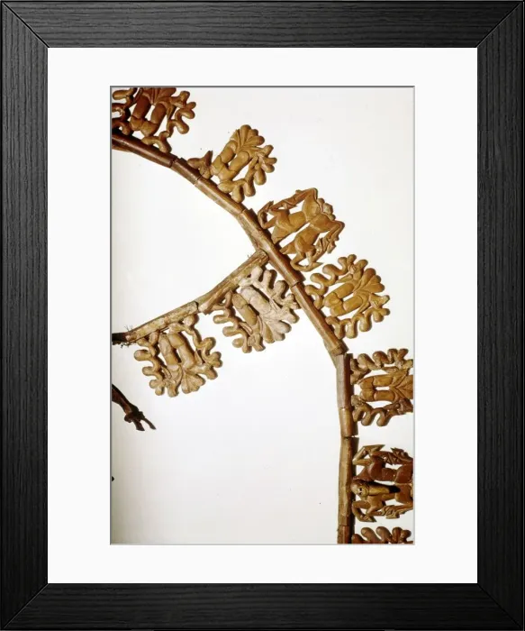 Framed Print : Breast-Strap Ornament from Riding outfit, Pazyryk, Altai Mountains, 5th century BC-4th century BC
