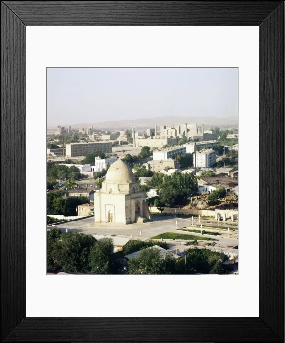 Framed Print : Streets looking towards Registan in mid-distance, Smarkand, Uzbekistan, USSR, c20th century Framed Print : Streets looking towards Registan in mid-distance, Smarkand, Uzbekistan, USSR, c20th century
