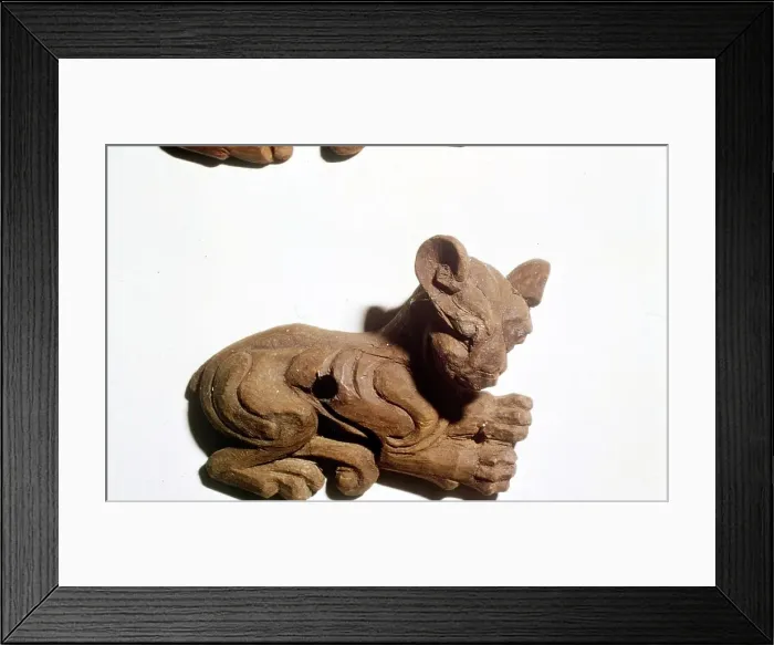 Framed Print : Kitten Carved wooden bridle-plate from Pazyryk, Altai Mountains, 5th century BC-4th century BC Framed Print : Kitten Carved wooden bridle-plate from Pazyryk, Altai Mountains, 5th century BC-4th century BC