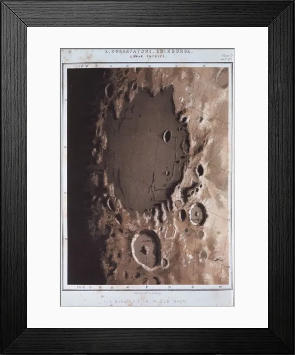 Framed Print : Part of the lunar surface, 1857 Framed Print : Part of the lunar surface, 1857