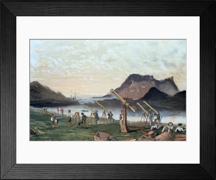 Framed Print : Observing a total solar eclipse, 1851 (1857) Framed Print : Observing a total solar eclipse, 1851 (1857)