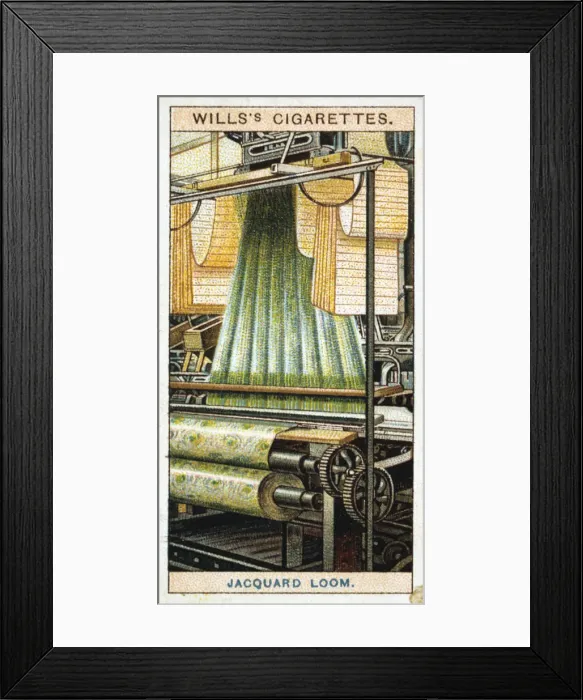Framed Print : Jacquard power loom, 1915 Framed Print : Jacquard power loom, 1915