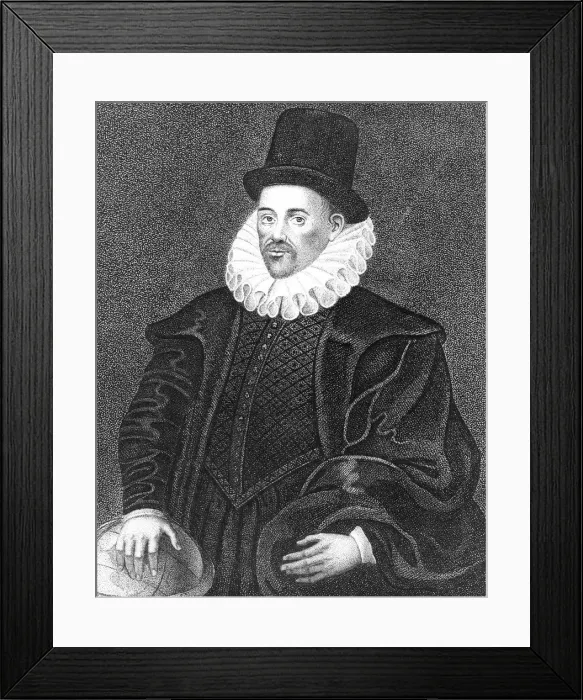 Framed Print : William Gilbert, English physician, late 16th century