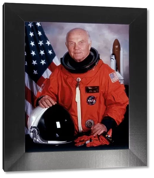 John H Glenn, American astronaut, May 1998