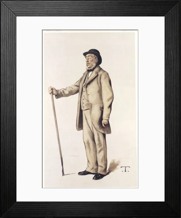 Framed Print : Sir John Lawes, English scientific agriculturalist, 1882. Artist: Theobald Chartan Framed Print : Sir John Lawes, English scientific agriculturalist, 1882. Artist: Theobald Chartan