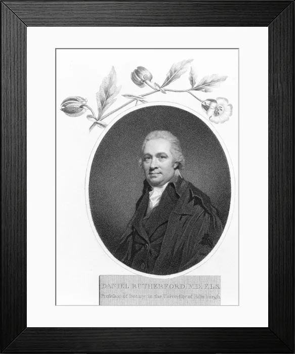 Framed Print : Daniel Rutherford, late 18th century Framed Print : Daniel Rutherford, late 18th century