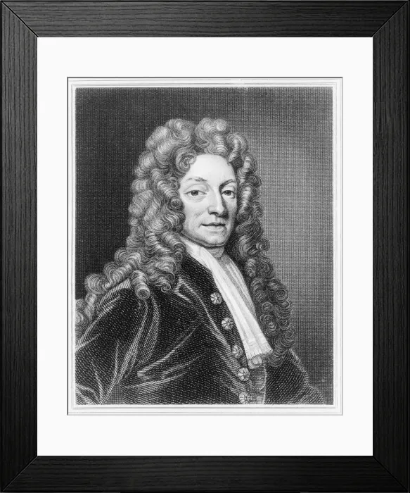 Framed Print : Sir Christopher Wren, English architect, c1680 Framed Print : Sir Christopher Wren, English architect, c1680