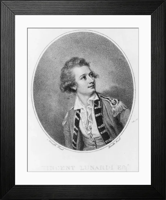 Framed Print : Vincenzo Lunardi, c1770 Framed Print : Vincenzo Lunardi, c1770