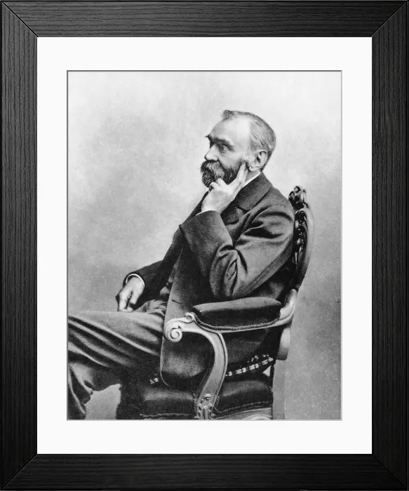 Framed Print : Alfred Berhard Nobel, c1880s Framed Print : Alfred Berhard Nobel, c1880s