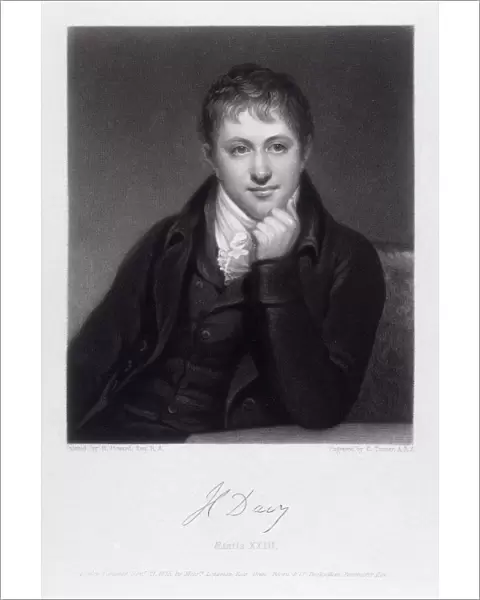 Sir Humphrey Davy, English chemist, 1803. Artist: C Turner