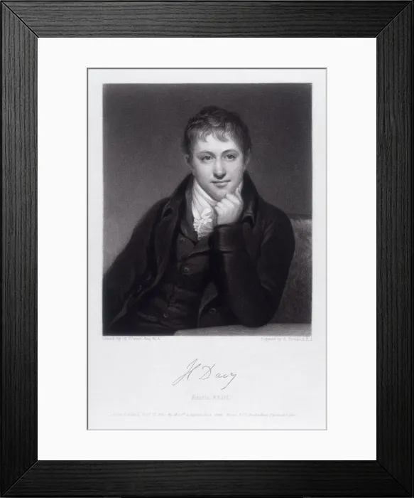 Framed Print : Sir Humphrey Davy, English chemist, 1803. Artist: C Turner Framed Print : Sir Humphrey Davy, English chemist, 1803. Artist: C Turner