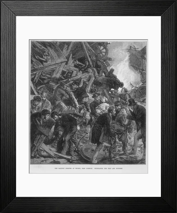 Framed Print : The Great Western Railway disaster at Thorpe near Norwich, 10 September 1874 Framed Print : The Great Western Railway disaster at Thorpe near Norwich, 10 September 1874