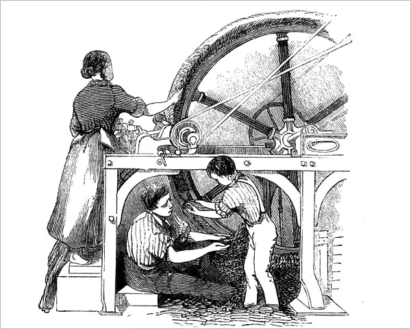 Worsted manufacturing, c1845
