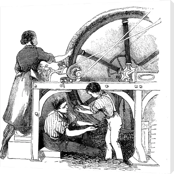Worsted manufacturing, c1845