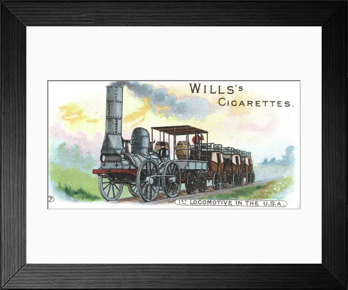 Framed Print : Stourbridge Lion, steam locomotive, c1830 (1900) Framed Print : Stourbridge Lion, steam locomotive, c1830 (1900)