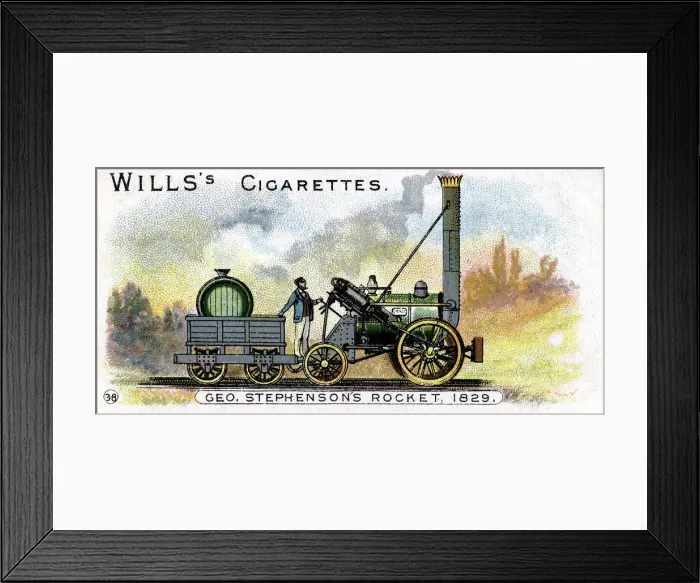 Framed Print : George Stephensons locomotive Rocket, 1829 (1900) Framed Print : George Stephensons locomotive Rocket, 1829 (1900)