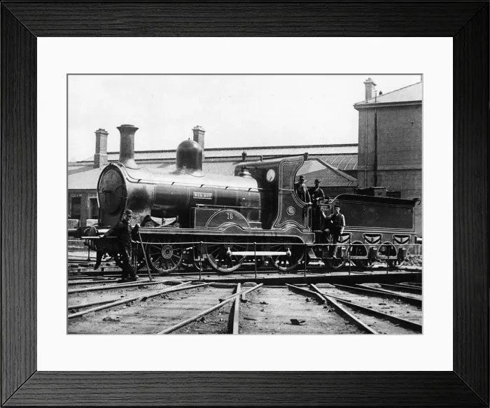 Framed Print : Midlands and Great Western Railway (Ireland) 2-4-0 locomotive Rob Roy, 1873 Framed Print : Midlands and Great Western Railway (Ireland) 2-4-0 locomotive Rob Roy, 1873