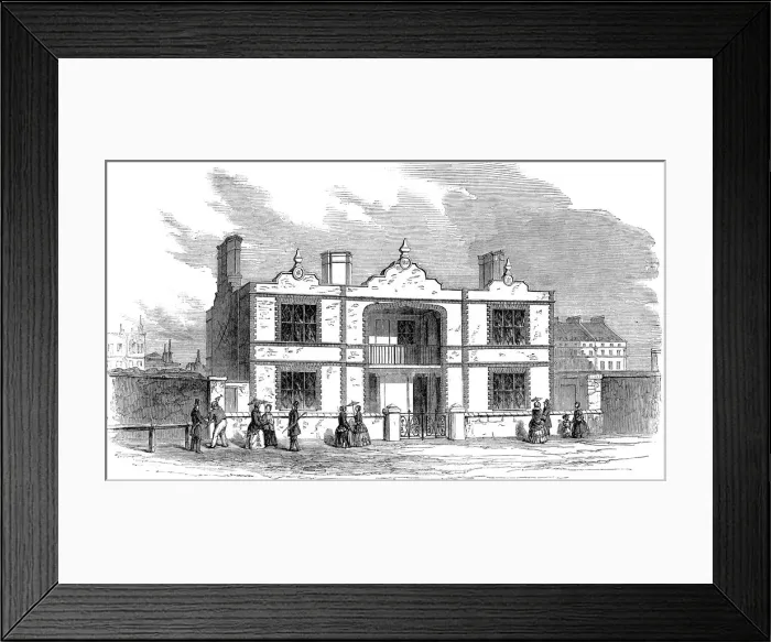 Framed Print : Prince Alberts model dwelling for the labouring classes, 1851 Framed Print : Prince Alberts model dwelling for the labouring classes, 1851