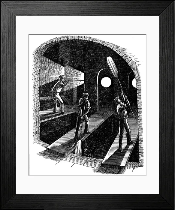 Framed Print : Blowing cylinder or sheet glass, c1860 Framed Print : Blowing cylinder or sheet glass, c1860