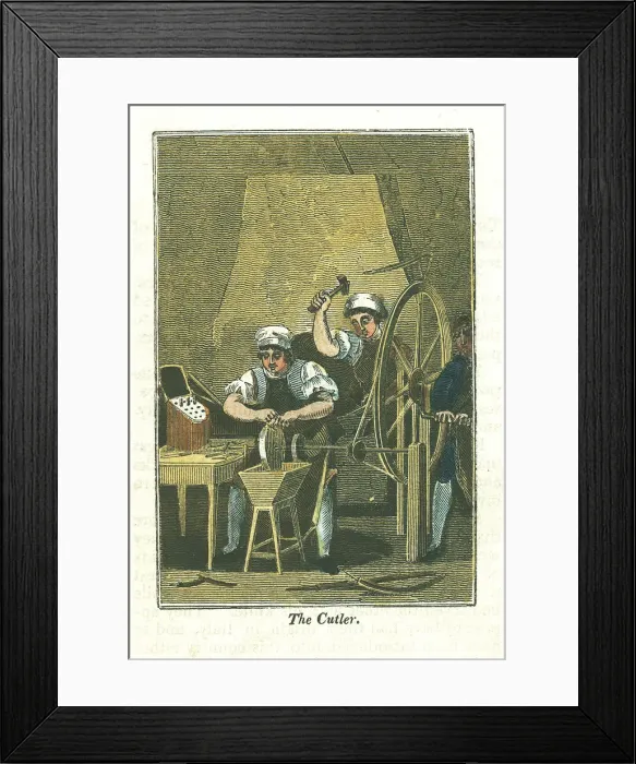 Framed Print : The Cutler, 1823 Framed Print : The Cutler, 1823