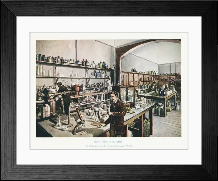 Framed Print : Soap manufacturing, c1905 Framed Print : Soap manufacturing, c1905