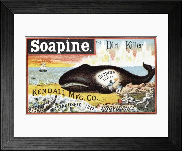 Framed Print : Soapine household cleaner, late 19th century Framed Print : Soapine household cleaner, late 19th century