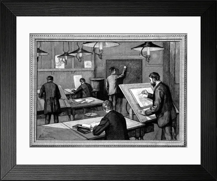 Framed Print : Ecole des Ponts-et-Chaussees, Paris, 1894 Framed Print : Ecole des Ponts-et-Chaussees, Paris, 1894