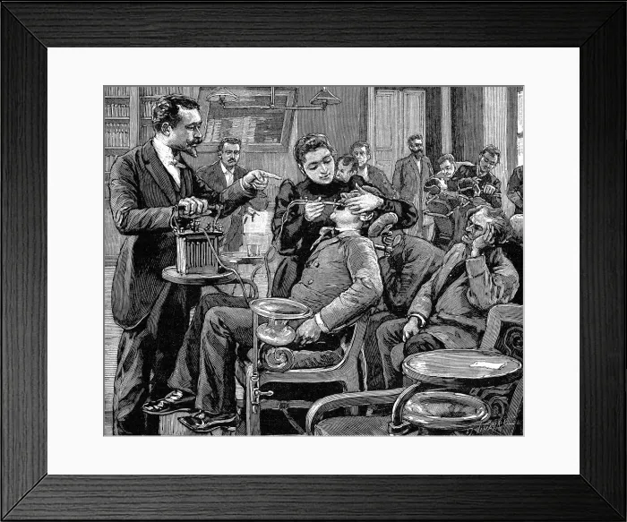 Framed Print : Clinic at the School of Dentistry, Paris, 1892 Framed Print : Clinic at the School of Dentistry, Paris, 1892