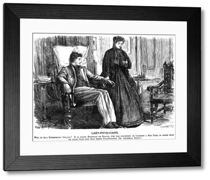 Framed Print : Lady Physicians, 1865. Artist: George du Maurier Framed Print : Lady Physicians, 1865. Artist: George du Maurier