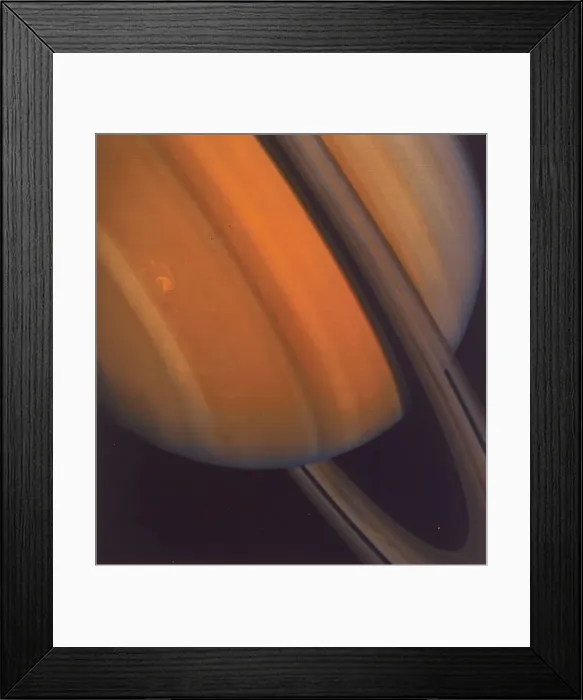 Framed Print : Close up of Saturns rings, 1981 Framed Print : Close up of Saturns rings, 1981