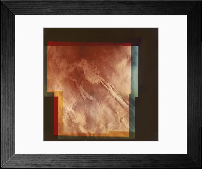 Framed Print : Part of the Grand Canyon, Marineris Vallis, on Mars, 1976 Framed Print : Part of the Grand Canyon, Marineris Vallis, on Mars, 1976