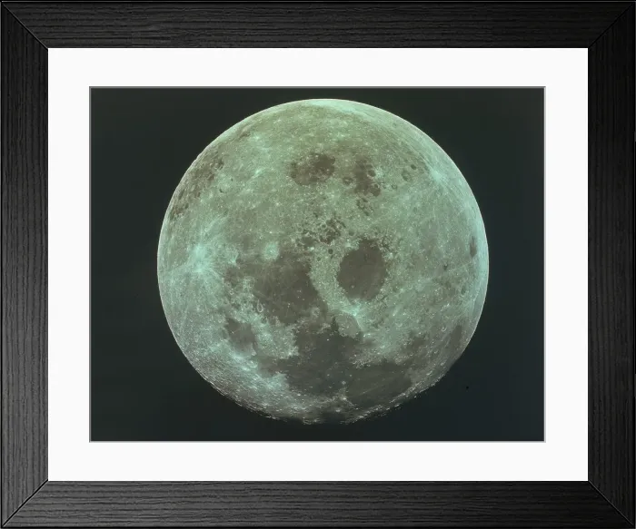 Framed Print : Front side of the moon, 22 July 1969 Framed Print : Front side of the moon, 22 July 1969