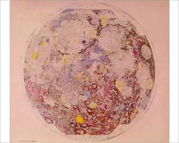 Geological map of the moon, 1967