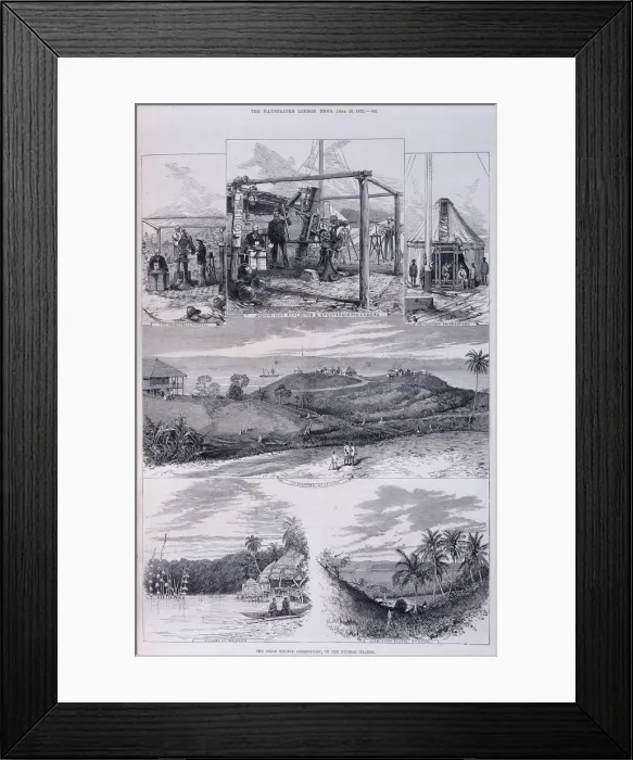 Framed Print : Solar Eclipse Observatory, Nicobar Islands, c1875 Framed Print : Solar Eclipse Observatory, Nicobar Islands, c1875
