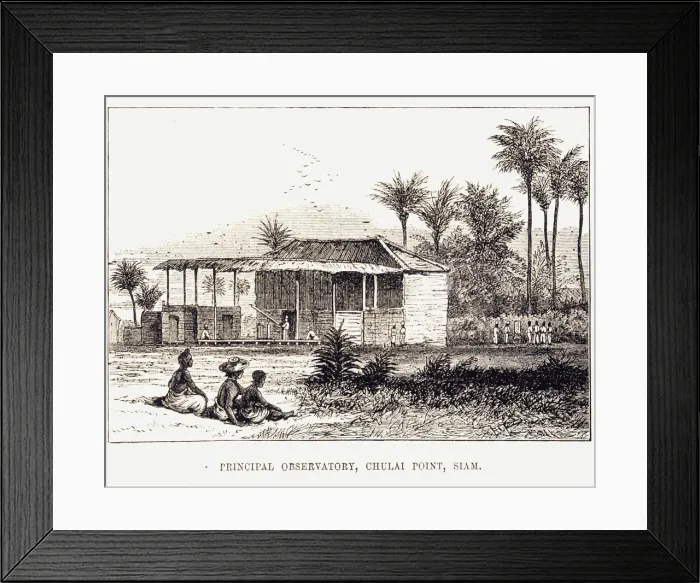 Framed Print : Principal Observatory, Siam, 1875