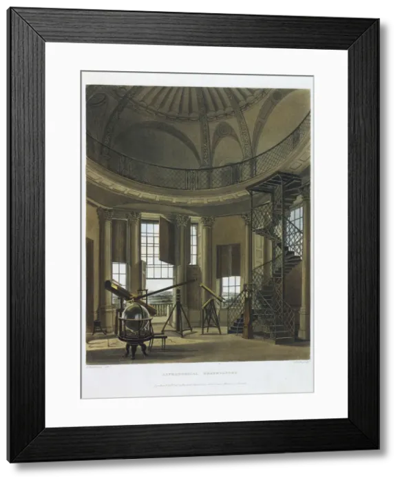 Framed Print : Astronomical Observatory, 1814. Artist: James Black Framed Print : Astronomical Observatory, 1814. Artist: James Black