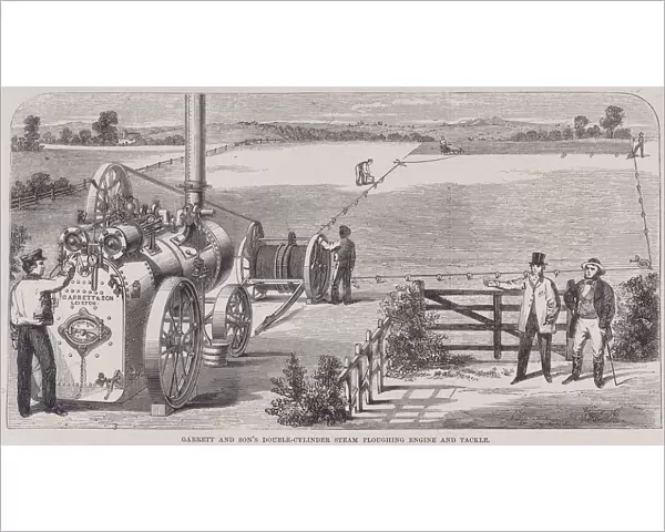 Garrett & Sons Double-Cylinder Steam Ploughing Engine and Tackle, c1862