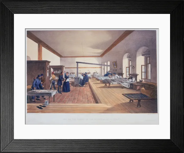 Framed Print : Hospital ward, Scutari, Turkey, 1856. Artist: E Walker Framed Print : Hospital ward, Scutari, Turkey, 1856. Artist: E Walker