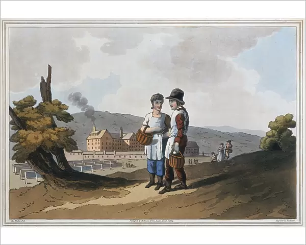Child factory workers, 1814. Artist: Robert Havell