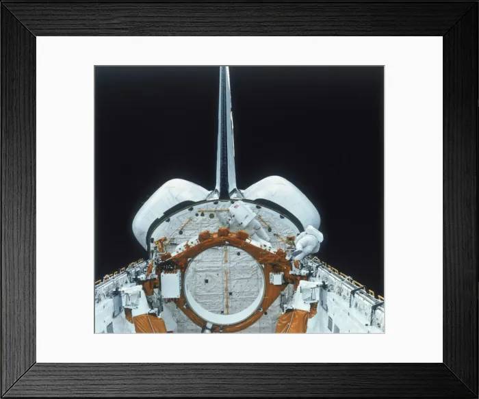 Framed Print : Space Shuttle Astronaut on EVA, 1980s Framed Print : Space Shuttle Astronaut on EVA, 1980s