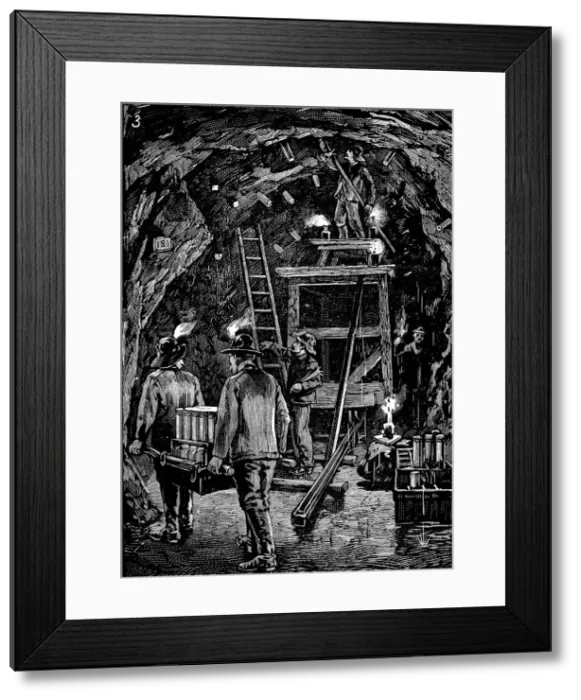Framed Print : Blowing up Flood Rock, 1885 Framed Print : Blowing up Flood Rock, 1885