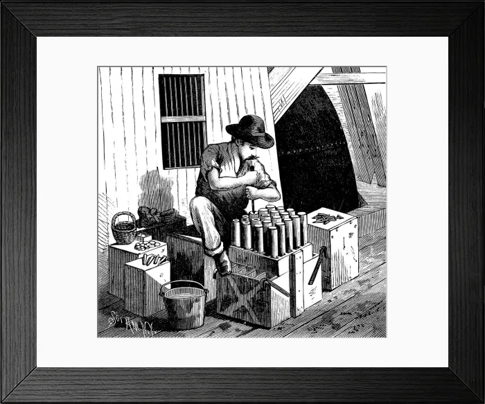 Framed Print : Blowing up Flood Rock, 1885 Framed Print : Blowing up Flood Rock, 1885